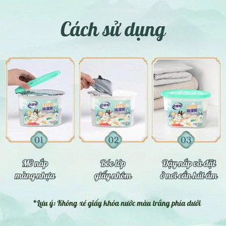 Hộp hút ẩm khử mùi than hoạt tính hương hoa thơm mát, phòng vệ sinh, tủ quần áo, chống ẩm mốc