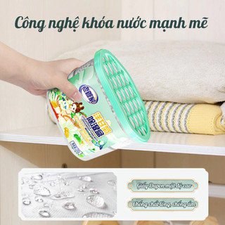 Hộp hút ẩm khử mùi than hoạt tính hương hoa thơm mát, phòng vệ sinh, tủ quần áo, chống ẩm mốc