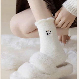 Set 5 Đôi Tất Lông Cừu Dày Dặn Mềm Mại Thêu Hình Thú Siêu Hot Giữ Ấm Mùa Đông tt001