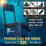 ( Chính Hãng ) Thùng câu đài TINGYE FISHING 32L Bản nâng cấp. Có Pass Gác Tay Trái & Phải Đi Câu Bắt Cá Fishing Câu Cá — ảnh 1