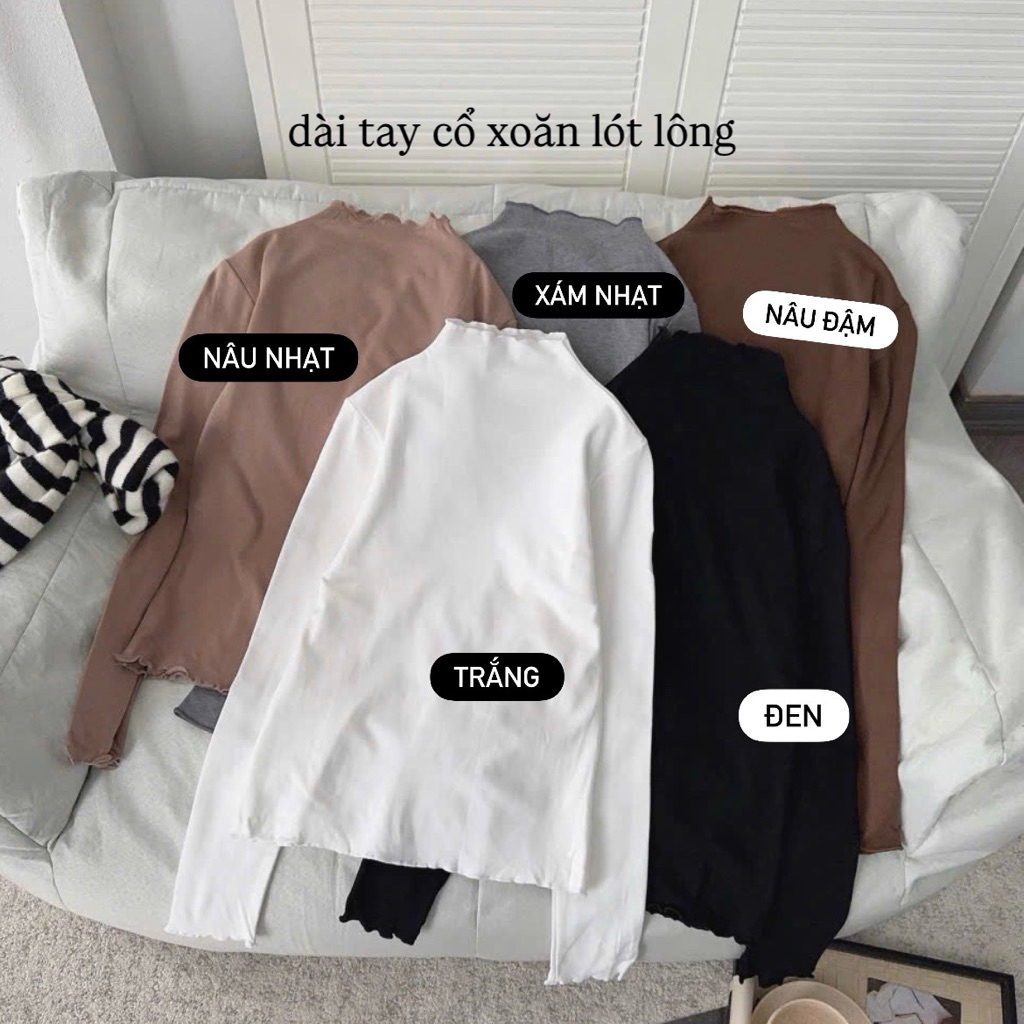 Áo thun dài tay giữ nhiệt cổ leo 3 phân the.sweaterweather TSW (ảnh thật)