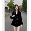 Váy Dạ Tay Lông Chất Nhung Cao Cấp Hàng 2 Lớp Dày Dặn ( có độn vai ),Áo khoác nhung nữ dáng vest