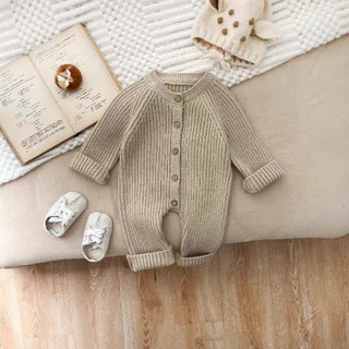 Bodysuit len cài cúc 3 màu cho bé