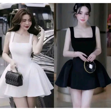 Đầm dự tiệc đầm tiểu thư công chúa đầm tết hai dây cực đẹp sang chảnh nữ tính cho nữ đi chơi dự tiệc
