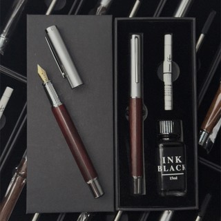 Bút Máy Ký Cao Cấp Thân Gỗ Teak, Gỗ Hồng Đàn, Gỗ Đàn Hương Tím [Tặng Hộp+Túi+Lọ Mực 15ML]