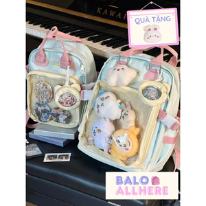 BaLo (XINHXINH) [ORDER] Balo Đi Học Dễ Thương Kèm Móc Khóa Ví BL131