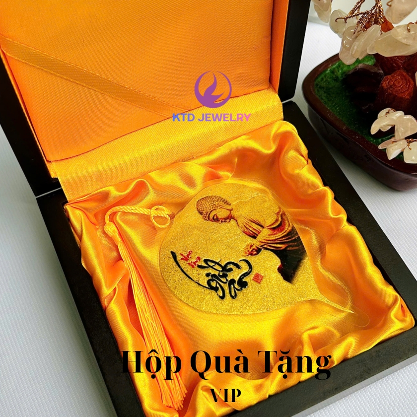 Lá Bồ Đề Nhũ VIP để Ốp Điện Thoại, Treo Xe Ô tô, Có túi đựng thích hợp làm quà tặng Cao Cấp...
