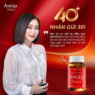 Viên uống Angela gold tăng cường sức khoẻ, sắc đẹp và sinh lý nữ không chứa mầm đậu nành Hộp 60 Viên
