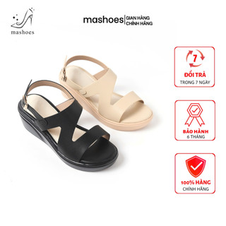 Giày Sandal Nữ Đế Xuồng Cao 6cm, Quai Bảng Cách Điệu mashoes - D4790