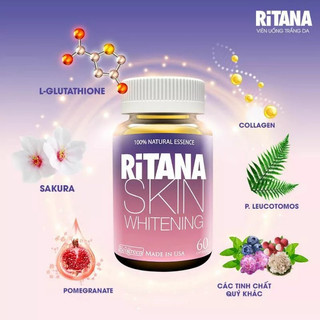 [CHÍNH HÃNG] RiTANA 60V VIÊN UỐNG MỜ THÂM NÁM TỪ MỸ LIỆU TRÌNH 2 THÁNG <CÓ TEM TÍCH ĐIỂM TẶNG QUÀ)