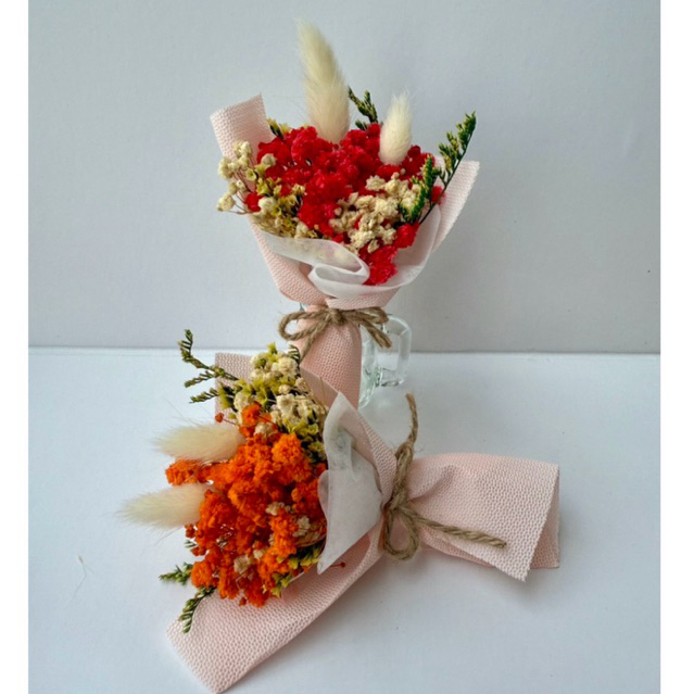 combo Bó hoa khô mini gumiho N06 thiết kế vintage nhỏ gọn,thích hợp làm quà tặng kèm, trang trí bàn làm việc, góc decor.