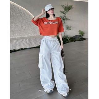 Quần Baggy Nam Nữ 🌸 FREESHIP+ẢNH THẠT 🌸 KAKI Ống Rộng Túi Hộp Dây Rút Cá Tính Trẻ Trung 3 màu K1