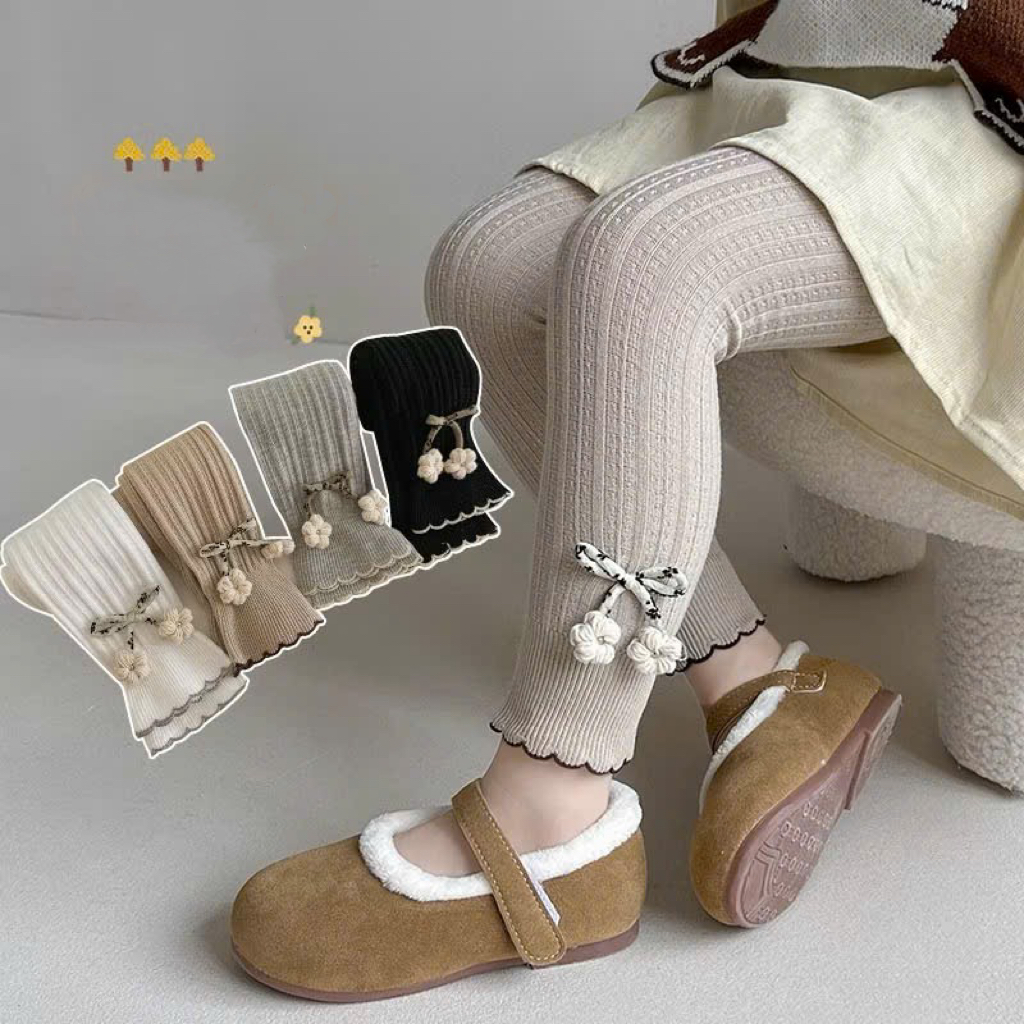 [ NƠ MỚI ] Quần legging NƠ MỚI không bàn siêu xinh cho bé gái len ...
