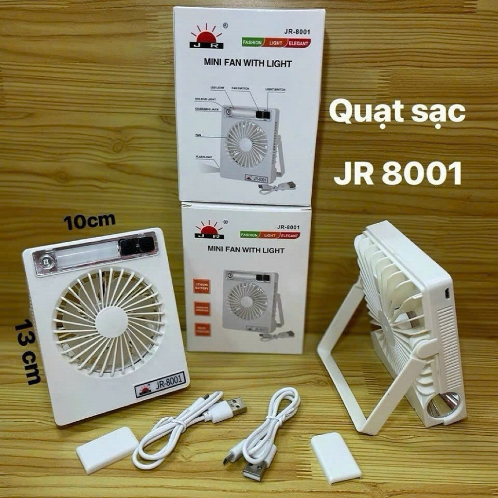 Quatj tích điện mini JR 8001 | Shopee Việt Nam