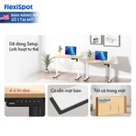 [VOUCHER 500K] Bàn Nâng Hạ Điện Công Thái Học DERGO FlexiSpot FQ2-1260 Bàn Làm Việc Đứng Điều Chỉnh Độ Cao 4 Vị Trí Nhớ — ảnh 3