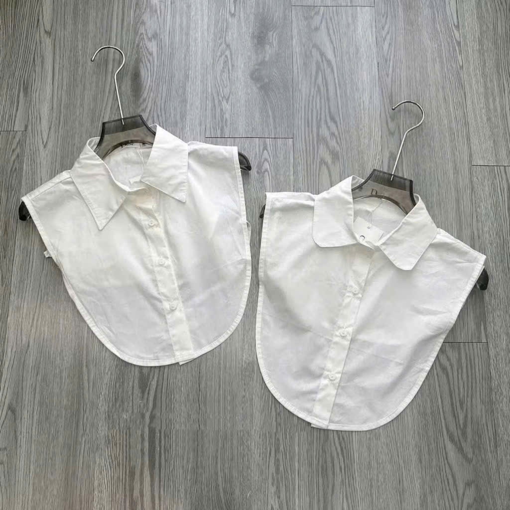 CỔ sơ mi tháo rời kết hợp cùng áo nỉ, áo len điệu đà cho nàng