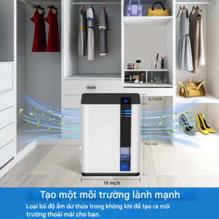 Máy Hút Ẩm Không Khí H2 Youpin Công Suất 70W, Dung Tích Lớn 3L, Chế Độ Ngắt Tự Động, Bảo Hành 2 Năm