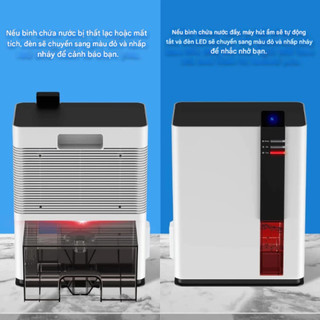 Máy Hút Ẩm Không Khí H2 Youpin Công Suất 70W, Dung Tích Lớn 3L, Chế Độ Ngắt Tự Động, Bảo Hành 2 Năm