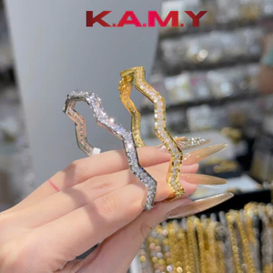 Vòng Tay Nữ Đính Đá CZ Lấp Lánh – Lắc Tay Mạ Vàng/Trắng Sang Trọng K.A.M.Y