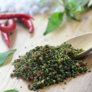MUỐI LÁ É - ĐẶC SẢN MIỀN TRUNG - HƯƠNG VỊ MIỀN NAM, cay mặn - HỦ 150GR