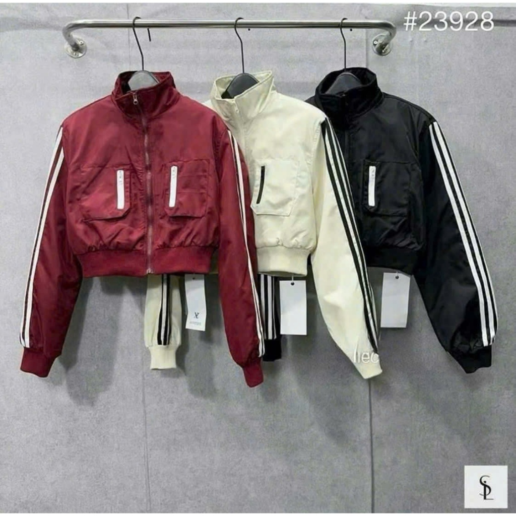 <35-60kg> Áo Khoác Bomber Nữ Lót Lông Siêu Am Cao Cấp, Áo Phao Nữ Dáng Croptop 2 Lớp Hàng Mới loại 1