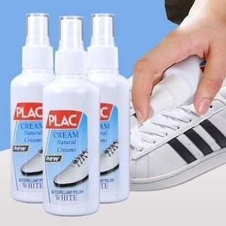 CHAI TẨY TRẮNG GIÀY PLAC 100ML - BÌNH GEL VỆ SINH ĐA NĂNG TÚI, GIÀY, ĐỒ DA KẾT HỢP BÀN CHẢI TIỆN DỤNG