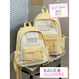BaLo (XINHXINH) [ORDER] Balo Nữ Họa Tiết Chấm Bi Dễ Thương BL137