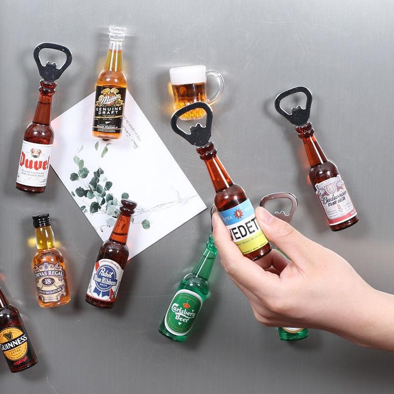 COMBO 2 Khui nắp bia, mở nắp bia , đồ dùng decor nhà bếp có nam châm