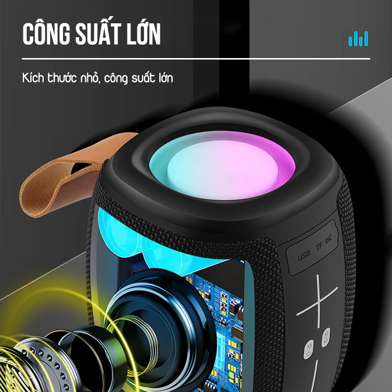 Loa Bluetooth Chống Nước KA-8596 Không Dây - Công Suất 50W - Bass Căng - Nghe Liên Tục 5-6h