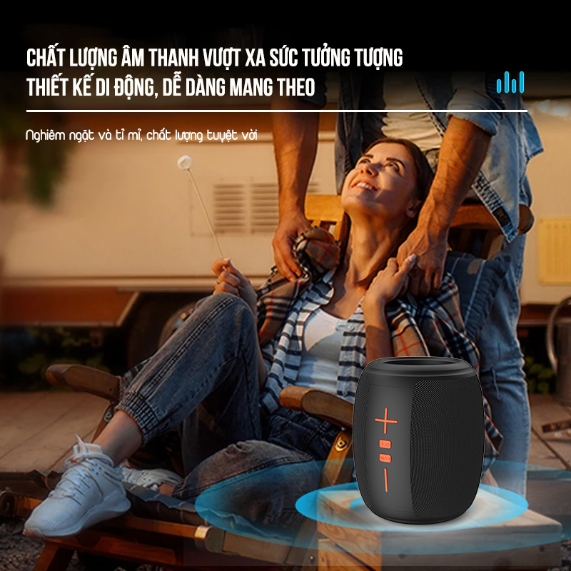 Loa Bluetooth Chống Nước KA-8596 Không Dây - Công Suất 50W - Bass Căng - Nghe Liên Tục 5-6h