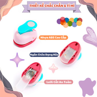 Dụng Cụ Dập Nổi Giấy Nhiều Họa Tiết Đáng Yêu 1/1,5/2,5 cm Trang Trí Giấy Thủ Công DIY Cho Bé - Đồ Chơi Handmade Sáng Tạo