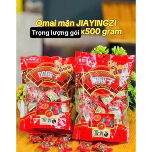 Ô mai mận dẻo mật ong JIAYINGZI - gói 500g loại 1