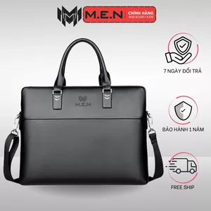 Cặp xách công sở doanh nhân Vip 07 Men đen nâu [DEAL SỐC]