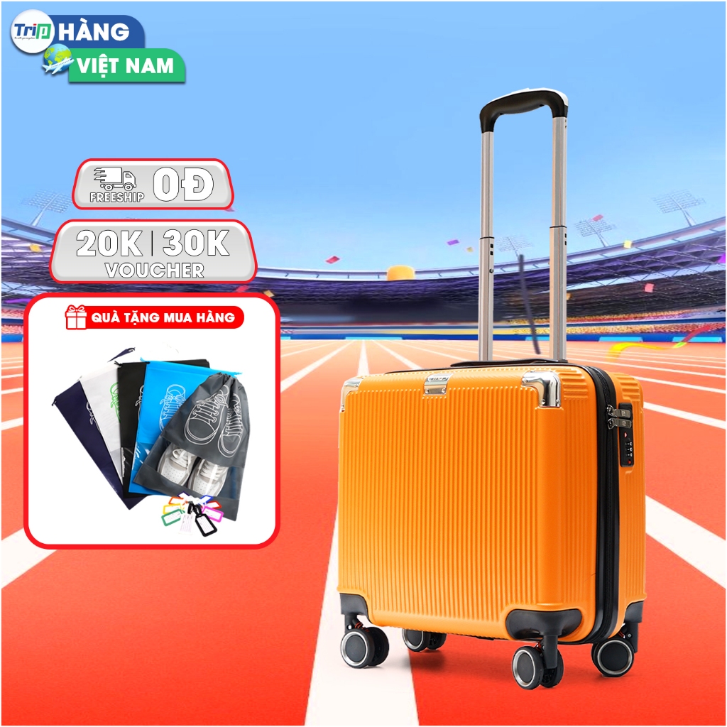 Vali nhựa TRIP Lux88 16inch xách tay cabin - Hình ảnh thực tế
