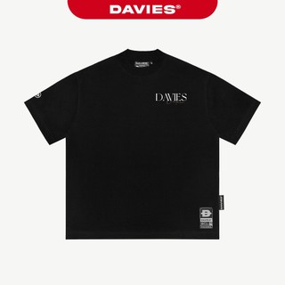 Áo thun nam nữ tay lỡ form rộng màu đen DAVIES Basic ELI Tee| D31-T9