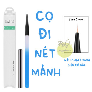 CỌ VẼ NÉT MẢNH, CỌ NÉT, ĐI VIỀN, CỌ TÔ TRANH, CỌ NAIL MÀU OMBER CÓ NẮP BẢO VỆ - Phụ kiện tranh Madoca