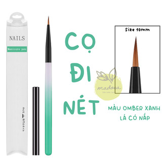CỌ VẼ NÉT MẢNH, CỌ NÉT, ĐI VIỀN, CỌ TÔ TRANH, CỌ NAIL MÀU OMBER CÓ NẮP BẢO VỆ - Phụ kiện tranh Madoca