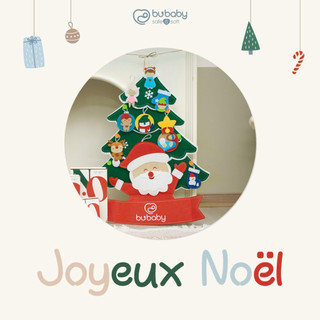 NOEL | Bubaby Cây thông 4 tầng kèm set 10 chi tiết trang trí Miracle Xmas cho bé