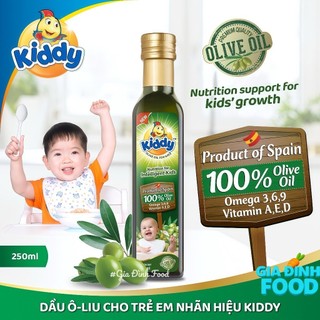 Dầu Ô-Liu dinh dưỡng cho trẻ em KIDDY - Chai 250ml