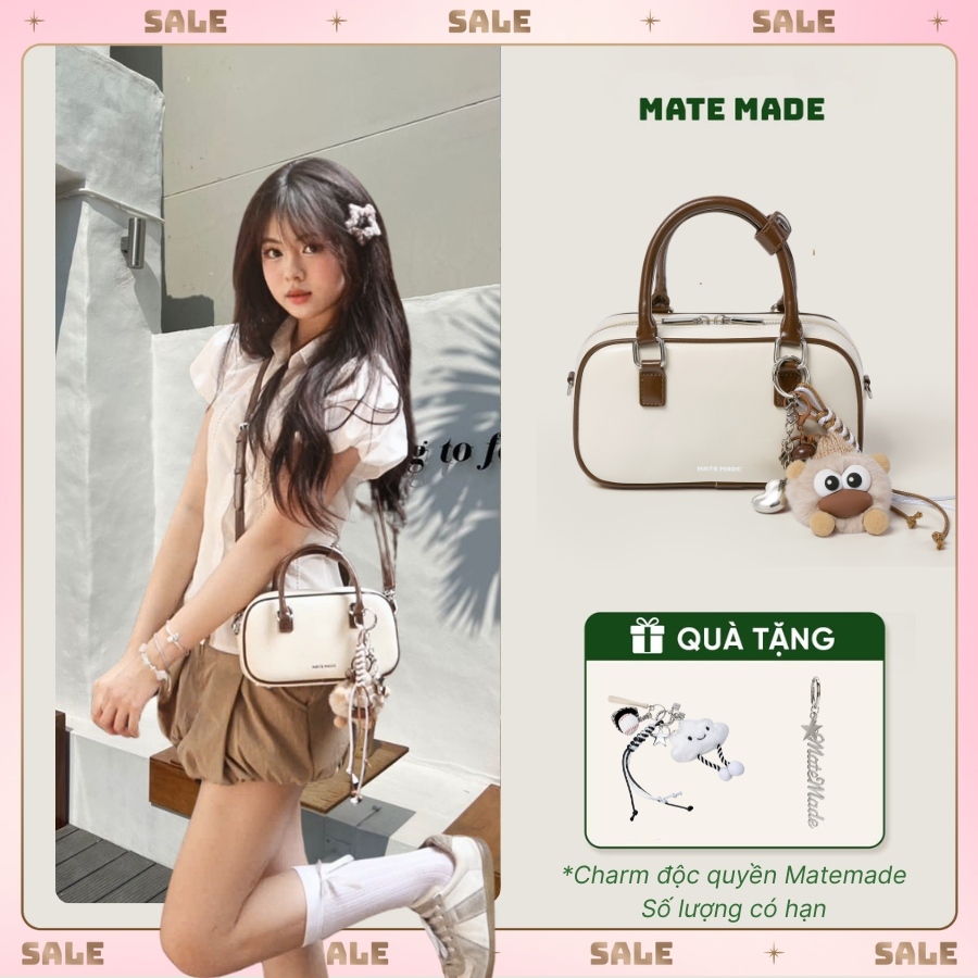 [KOL Review] Túi Đeo Chéo Nữ MATE MADE Luna Da PU Cao Cấp Size 22 Đi Làm Đi Chơi
