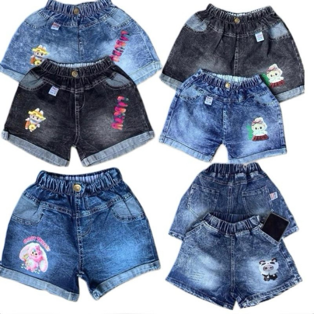 Sale Combo 2 quần Jean đùi bé gái mềm mịn , co giãn tốt( mẫu ngẫu nhiên )