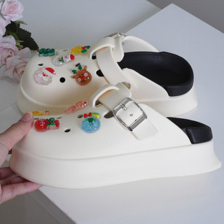 Dép sục nữ đế cao 5cm kèm charm Noel Bling Mita SR V2 kiểu sandal dễ thương năng động CSM-48