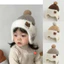Mũ len gấu nỉ bông kín tai cho bé 1-5 tuổi