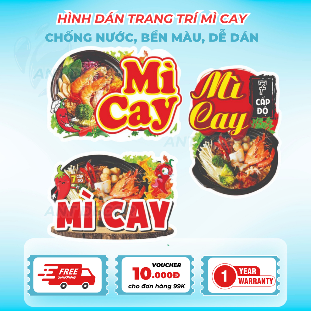 🌶️ DECAL MÌ CAY – TEM DÁN SIÊU NGẦU CHO MÓN MÌ HÀN ĐẬM VỊ 🔥
