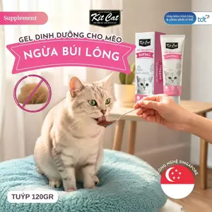 KC GEL DINH DƯỠNG & NGỪA BÚI LÔNG CHO MÈO - HỒNG KIT CAT DAILY SUPPLEMENT GEL - HAIRBALL