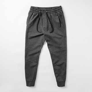 Quần dài jogger trơn ống bo mặc học thể dục tập gym vải nỉ có giãn thoãi mãi thiết kế có túi SSL