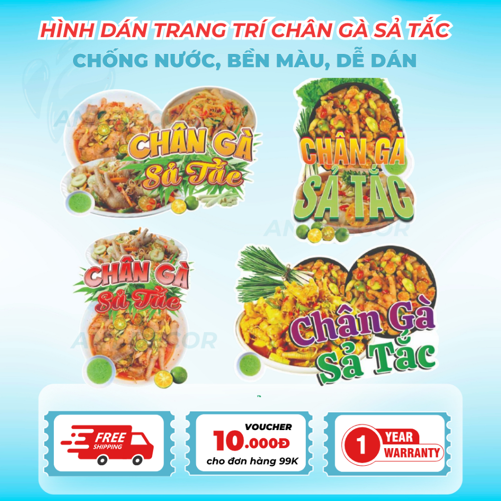 🔥 Decal Chân Gà Xả Tắc – Mẫu Tem Dán Bán Hàng Hot Nhất 2025 🔥