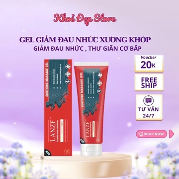 COMBO 2 HỘP NK-Kem Massage Giảm Đau Xương Khớp LANZF – Gel Xoa Bóp Chondroitin LANZF Phục Hồi Đau Xương Khớp, Thắt Lưng