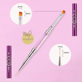 Cọ vẽ 2 đầu có nắp bảo vệ Hồng Blink - Phụ kiện tranh Madoca