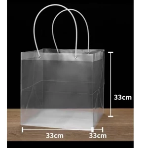 3 Túi note, túi mica (31*31*30cm), túi nhựa đựng quà, túi nhựa đựng hoa